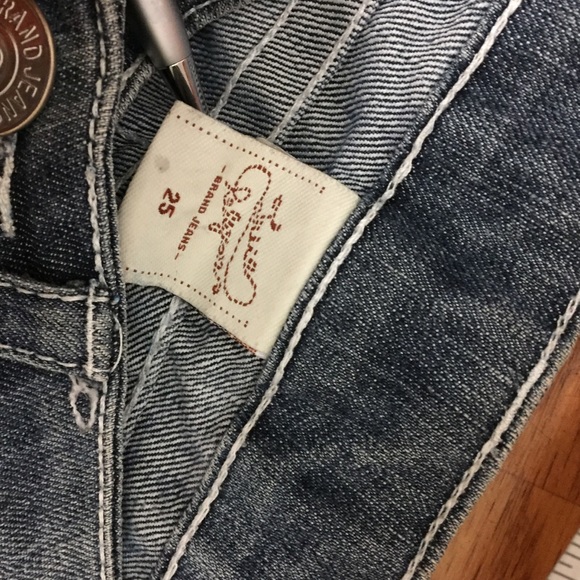 Women’s true religion size 25 bobby row set blue - Picture 4 of 6